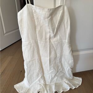 Chic White A-Line Skirt